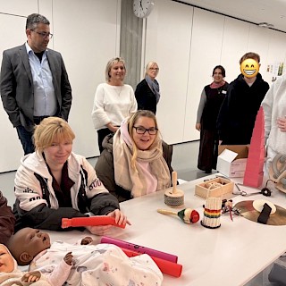 Die Studierenden in ihrem Element: nicht nur erzählen, sondern auch handeln zeigen